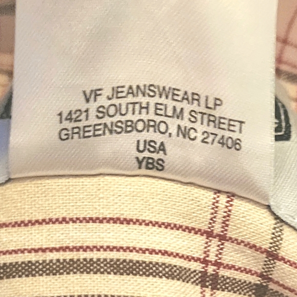 Mike Rowe Gear By Lee Beige Plaid 100% Cotton Long Sleeve Button Up Shirt Sz XL - Picture 9 of 9